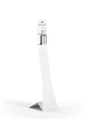 消毒洗手液分配器 / 可定制 - STAND  UP - THE ITALIAN LAB SRL - 落地式 / 带手套分配器 / 带垃圾桶