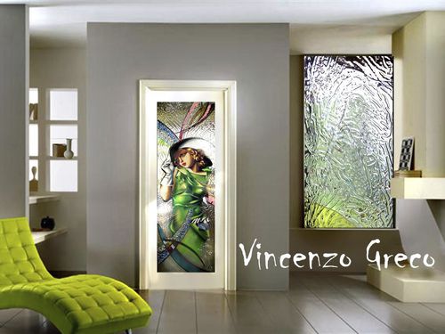 金属窗户 - TAMARA LEMPICKA - Vincenzo Greco - 固定式 / 彩绘大玻璃窗
