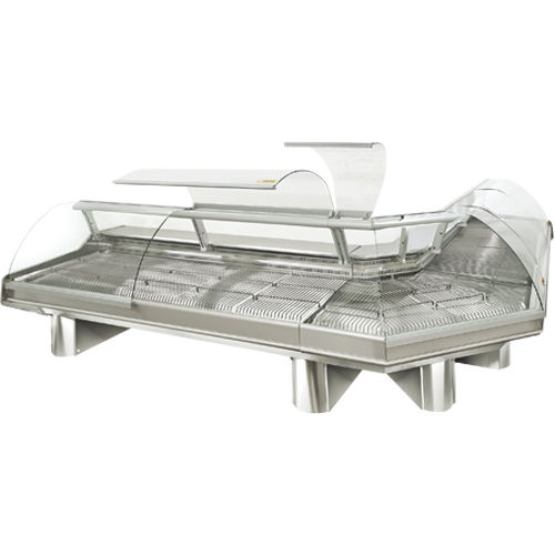 柜台冷藏展示柜 - HYDRAULIC GLASSES - Jimo Cooling Technology - 用于肉店 / 带照明