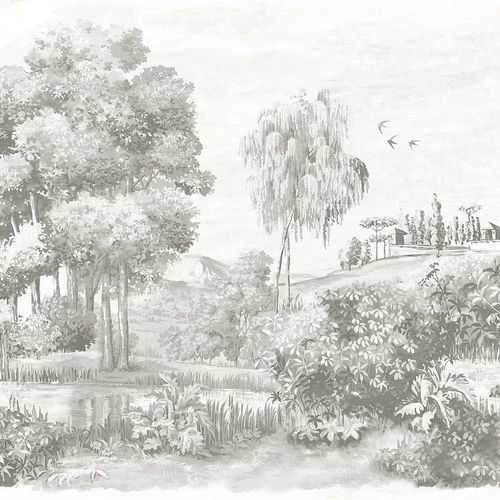 现代风格墙纸 - LANDSCAPE CRAYON - Masureel Distribution BVBA - 乙烯基 / 自然图案 / 全景式