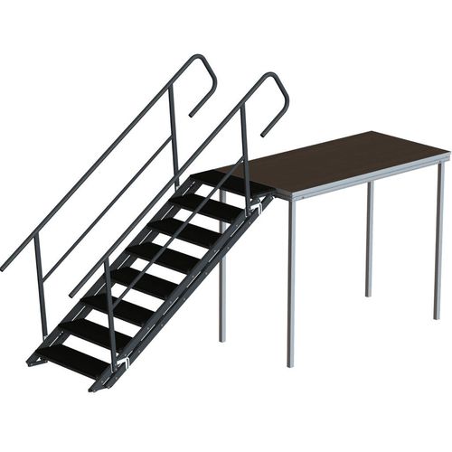 直线型通道楼梯 - 842 series - Mott Mobile Systeme GmbH &Co. KG - 复合材料 / 镀锌钢结构 / 专业