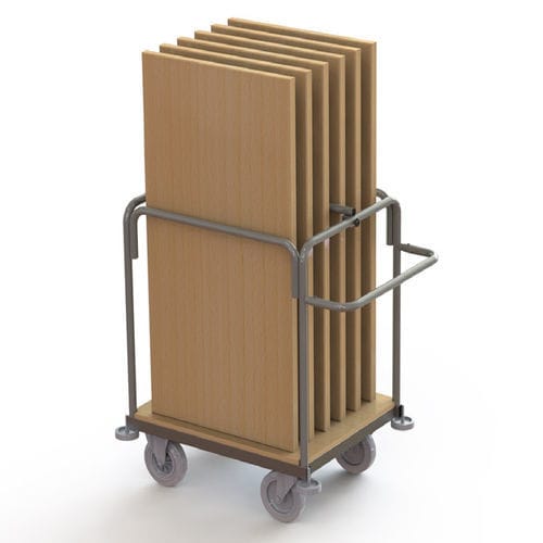 桌子推车 - VERTICAL PREMIUM - Mott Mobile Systeme GmbH &Co. KG - 商用 / 铝制 / 热喷漆钢