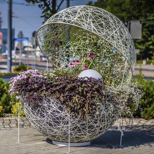 玻璃纤维雕塑 - Openwork Globe 3D - Terra Group - 户外 / 公共空间 / 公共机构用