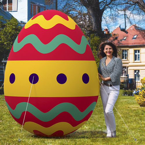 复活节装饰雕塑 - Printed inflatable Easter egg 4 - Terra Group - 聚酯 / 户外 / 落地式