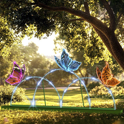 LED照明艺术装饰 - BUTTERFLY 3D ON ARCHES - Terra Group - 拱形 / 独立式 / 公共空间
