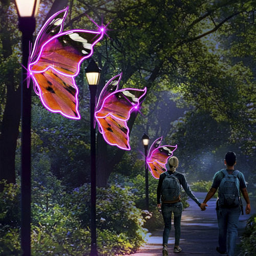 户外雕塑 - BUTTERFLY 3D FOR LAMPS - Terra Group - 花园 / LED照明 / 路灯柱