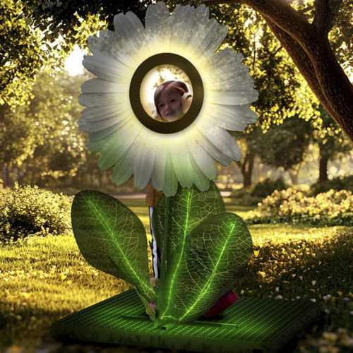 花园雕塑 - 3D DAISY - Terra Group - LED照明 / 落地 / 公共空间