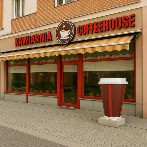 墙面商业招牌 - COFFE CUP - Terra Group