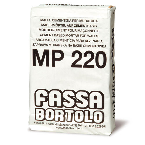 组装砂浆 - MP 220 - Fassa Bortolo - 用于混凝土 / 用于石工 / 水泥