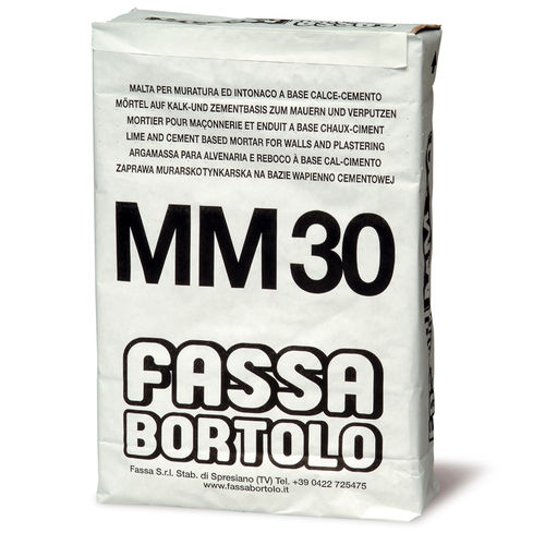 组装砂浆 - MM 30 - Fassa Bortolo - 用于混凝土 / 用于石工 / 水泥和石灰基底