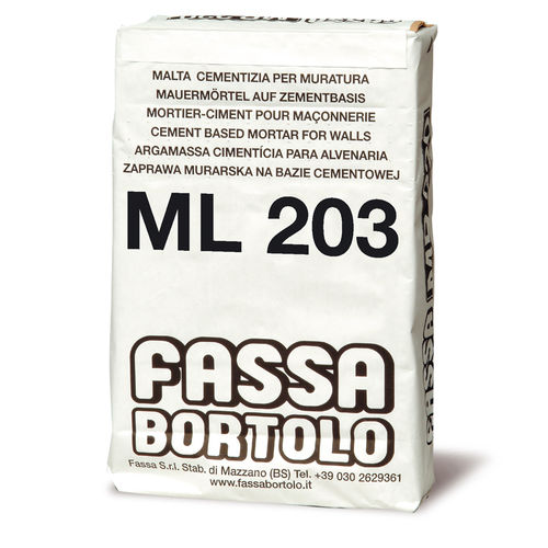 密封砂浆 - ML 203 - Fassa Bortolo - 组装 / 用于石工 / 水泥