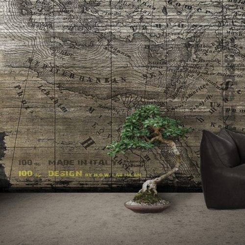 现代风格墙纸 - NECORM - N.O.W. Edizioni - 地图 / 仿彩色混凝土 / 印花