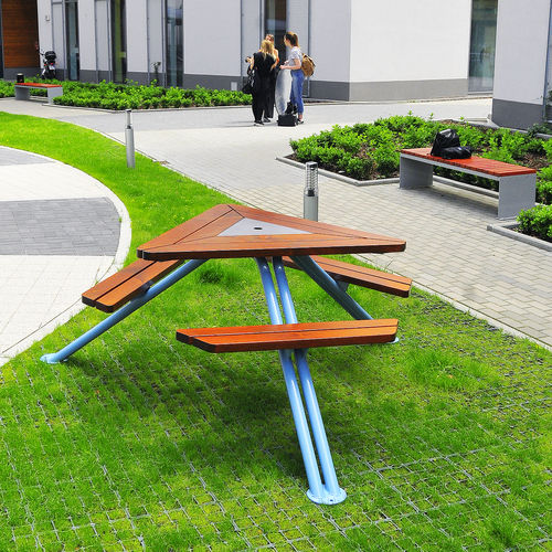 现代风格野餐桌 - MARS 13.500  - ZANO Street Furniture - 硬木 / 松木 / 绿柄桑木
