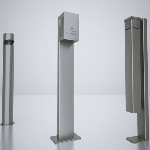落地烟灰缸 - ALTO  - ZANO Street Furniture - 不锈钢 / 用于室外 / 公共空间