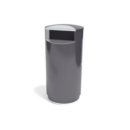 公共垃圾桶 - CITY&reg; 140 - FINBIN Products/ Lehtovuori Oy - 电镀钢 / 不锈钢 / 带盖