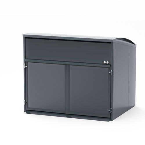 回收垃圾桶柜 - MODUL MAXI - FINBIN Products/ Lehtovuori Oy - 专业 / 家用 / 铝
