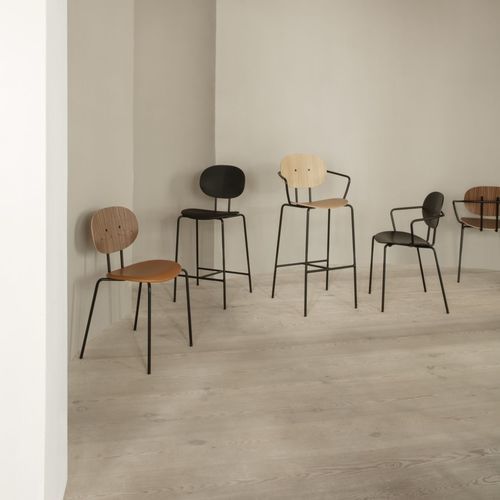 现代风格吧椅 - PIET HEIN - sibast furniture - 室内 / 羊毛 / 皮质