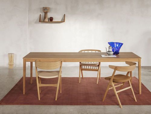 北欧风格餐桌 - Sibast No 2 - sibast furniture - 栎木 / 涂漆中密度纤维板 / 橡木桌脚
