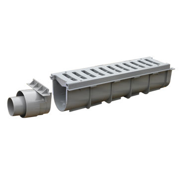 带网格排水槽 - CGPVC500H14 / TSPVC500H14 - AIRGAMA SRL - PVC / 用于公共空间