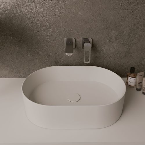 台上盆 - Flow - QUARE DESIGN - 树脂 / 定制 / 椭圆