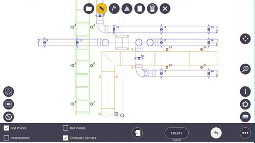 画图软件 - RAPID POSITIONING SYSTEM - TRIMBLE MEP FRANCE - 土地测量 / 用于激光投影仪 / 2D