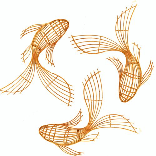 藤编雕塑 - FANTAIL : J15HG-001 - Corner 43 Decor - 墙面