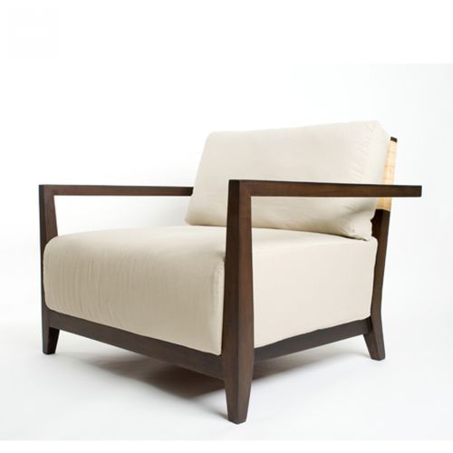 现代风格扶手椅 - MOREL : J10CH-0008 - Corner 43 Decor - 布料 / 柚木 / 藤编