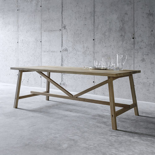 现代风格桌 - PIAZZALUNGA  - Fioroni Design - 栎木 / 长方形