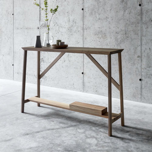 现代风格玄关桌 - OLLA - Fioroni Design - 胡桃木 / 长方形 / 家用