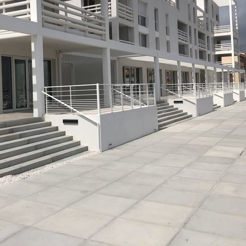 石材铺路石 - DALLE 99×99 - REPLIK - 荔枝面石材 / 户外 / 室外