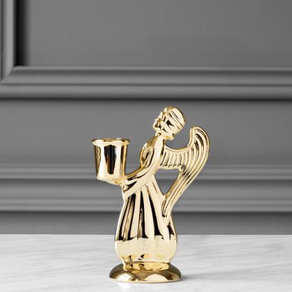镀金黄铜烛台 - THE GUARDIAN ANGEL - SKULTUNA