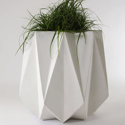 混凝土园艺花盆 - KRONEN 65 WHITE CONCRETE  - Adam Christopher Design - 独立式 / 立式 / 商用