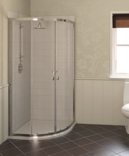 滑动式淋浴间隔断 - AQUA4: 11740 SERIES - Aqualux Bathroom Design - 弯曲 / 转角