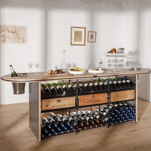 独立式葡萄酒柜 - GRAND TASTING  - L’Atelier du Vin - 粉末涂层钢 / 硬木