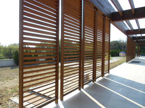 木质建筑遮阳板 - NOVATHERMOWOOD SUNBLIND - novawood - 用于外墙