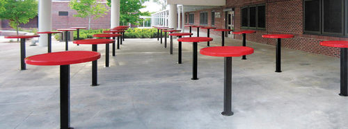 现代风格高脚桌 - TALL FOOD COURT - Dero - 钢 / 正方形 / 圆形