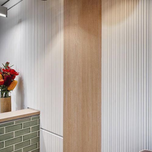 壁挂装饰面板 - CORRUGATED - STONINI - 室内装潢 / 轻型 / 防火