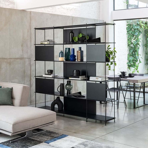 可调节书架 - Musa - pezzani home collection - 现代风格 / 镀锌钢板 / 涂漆钢