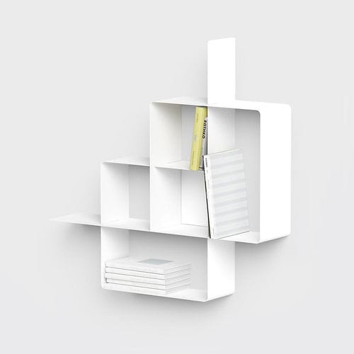 壁挂书架 - MONDRIAN  - pezzani home collection - 现代风格 / 钢 / 白色