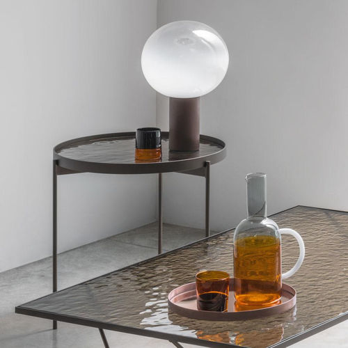 现代风格边桌 - ESPRIT - pezzani home collection - 玻璃 / 大理石 / 钢板桌脚