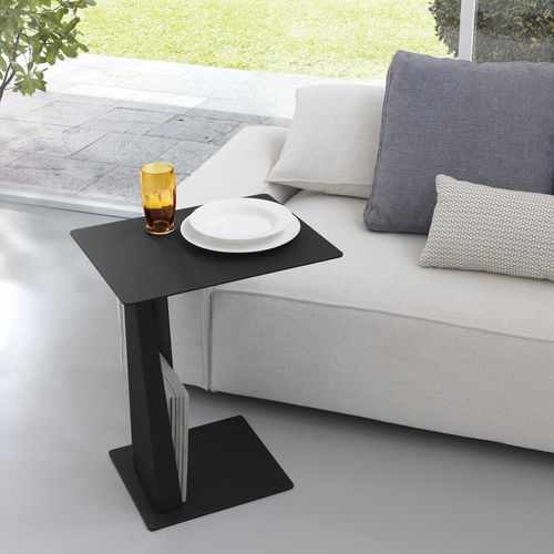 现代风格边桌 - VOGUE - pezzani home collection - 钢 / 钢座桌脚 / 长方形