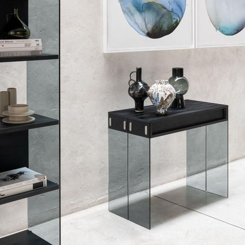 现代风格玄关桌 - CITY - pezzani home collection - 层压材料 / 玻璃桌脚 / 长方形