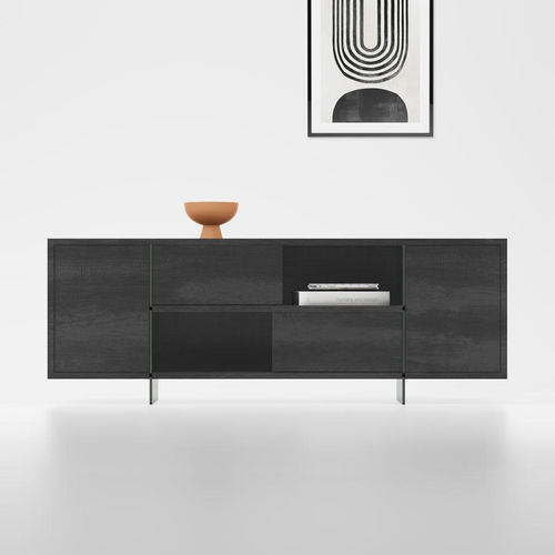 现代风格餐边柜 - MADISON - pezzani home collection - 铝制 / 玻璃 / 层压板