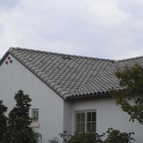 插接式瓦 - MEDITERRANEAN : LEAD - Crown Roof Tiles - 混凝土 / 大型 / 灰色
