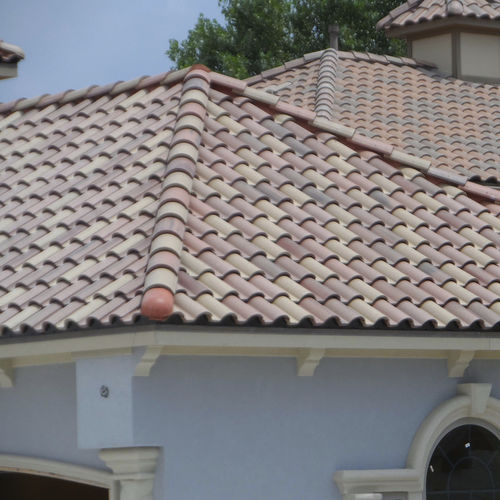 插接式瓦 - MEDITERRANEAN : TUMBLEWEED - Crown Roof Tiles - 混凝土 / 黄色