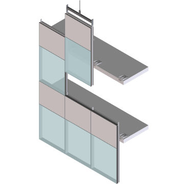面板幕墙 - EFP 65 SG - European Facade Products - 绝缘玻璃 / 铝和玻璃材质 / 高强度