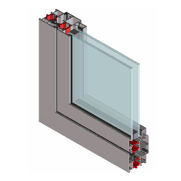 铝制窗框 - EFP 55TB - European Facade Products - 声学 / 隔热
