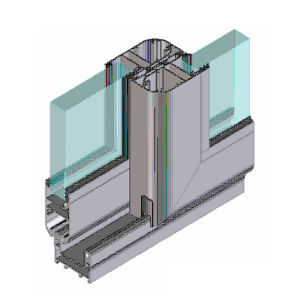 铝制门框 - EFP 55 SLIDING W&D - European Facade Products - 声学 / 安全
