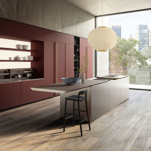 现代风格厨房 - K5 - Boffi - 木质 / 不锈钢 / Corian®可丽耐