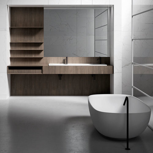 现代风格浴室 - UPPER - Boffi - 木质 / 大理石 / Corian®可丽耐
